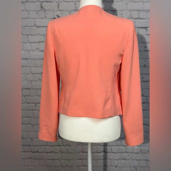 Miss Selfridge Woman’s Coral Open Front Blazer Jacket Size 6 - Picture 3 of 8